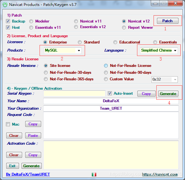 Navicat 12 for MySQL最新版激活-注册机激活-图片一.png