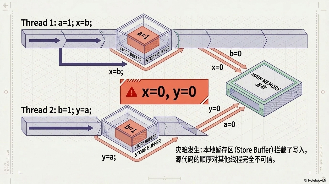 有了 MESI，为什么还需要 volatile？一文搞懂 CPU 乱序执行2.png